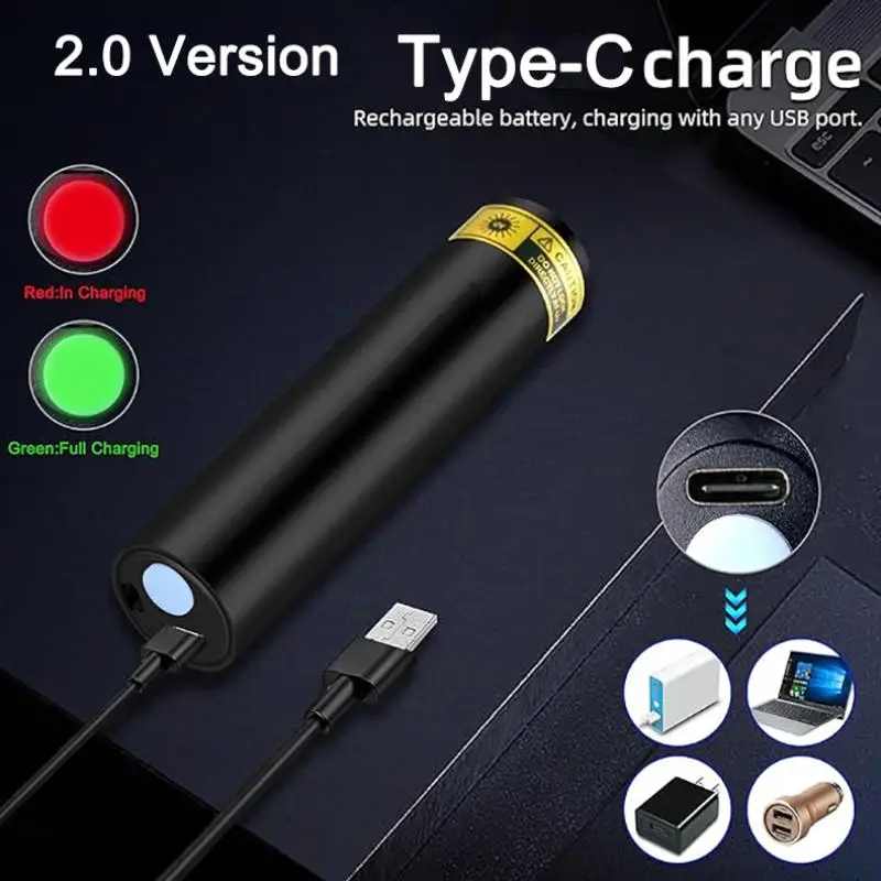 3W 365nm UV Flashlight - USB Rechargeable Pet Urine & Money Detector for Fungal/Scorpion/Ink Inspection