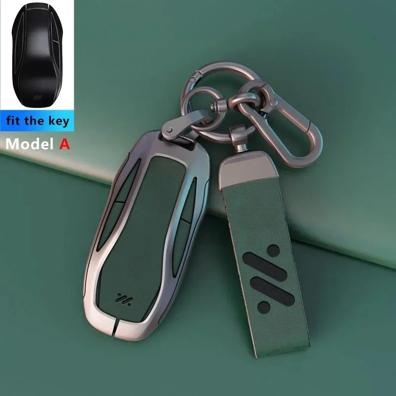 Zinc Alloy Leather NFC Key Case fit for IM LS6 MAX LS7 PRO L7 Dynamic Car Remote Protection Cover Bag Shell Keychain Accessories