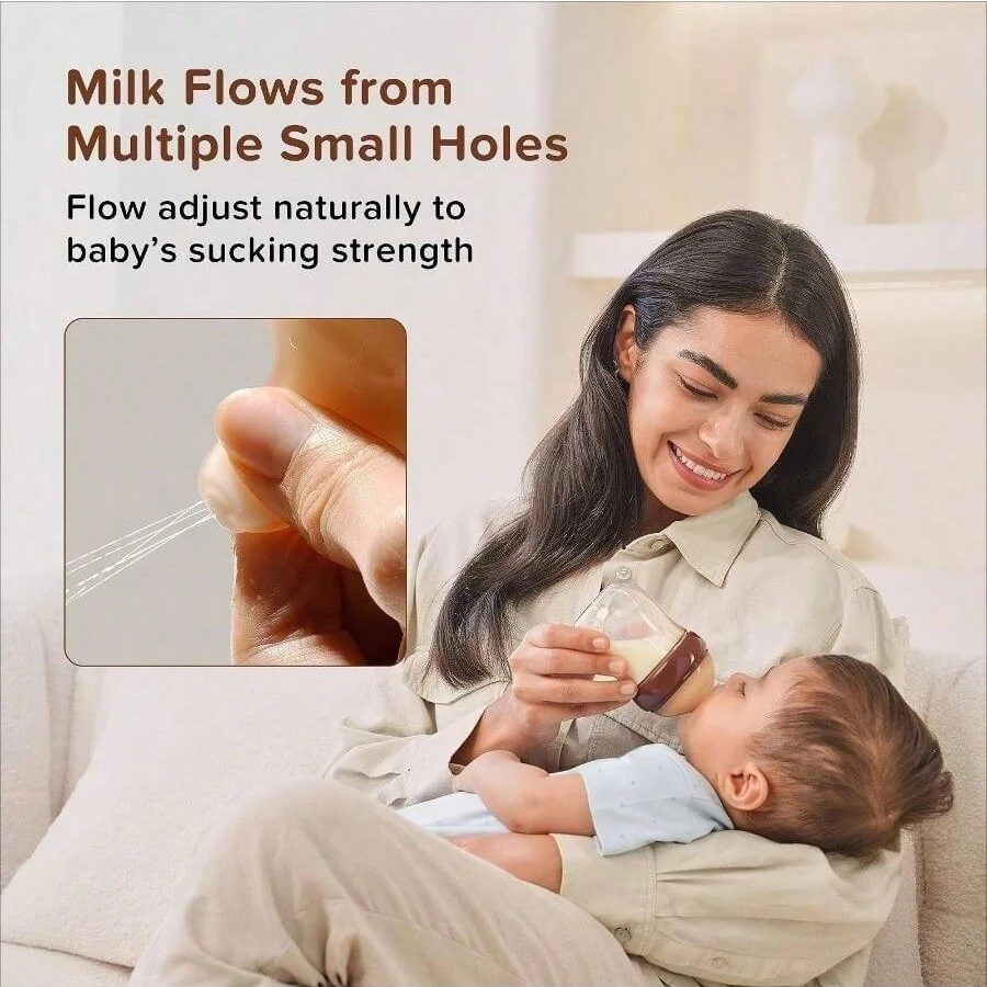Newborn Baby PPSU Anti Colic Feeding Bottle with Nipple Anti Choking Weaning Bottle for Infants and Toddlers Baby Feeding Essent
