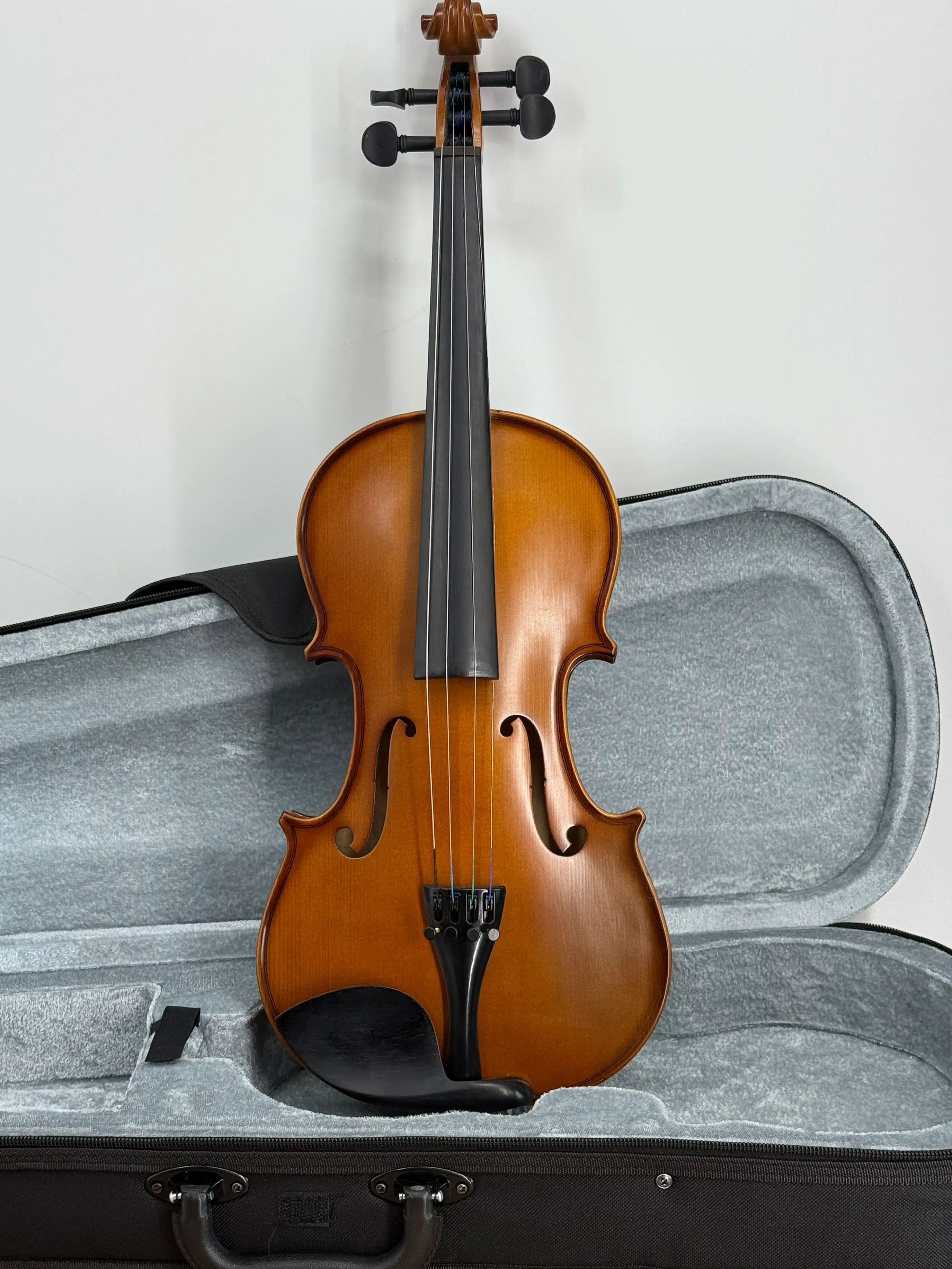 Handmade 4/4 Violin Student Suitable for beginners  Flamed Maple Back/Side - Full Set with  Case+Bow+ Shoulder Rest+Strings+Mute
