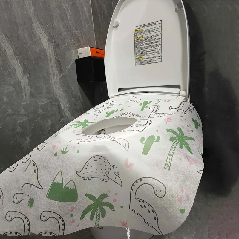 Funda desechable para asiento de inodoro, accesorio de papel impermeable, Soluble en agua, ideal para viaje, Camping, Hotel y baño, 1 unidad