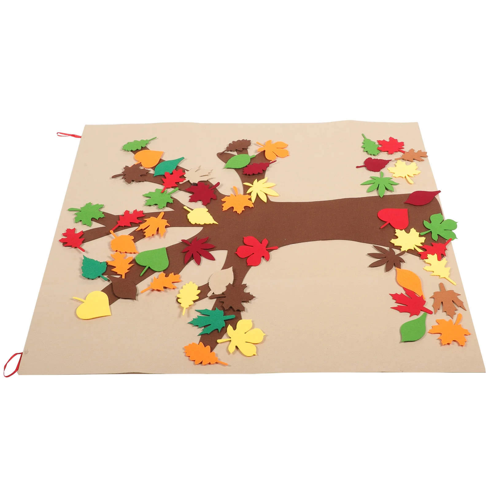 Autumn Maple Leaves Felt Thanksgiving Letters Flat Wall Stickers Kindergarten Background Decoration Creative Child