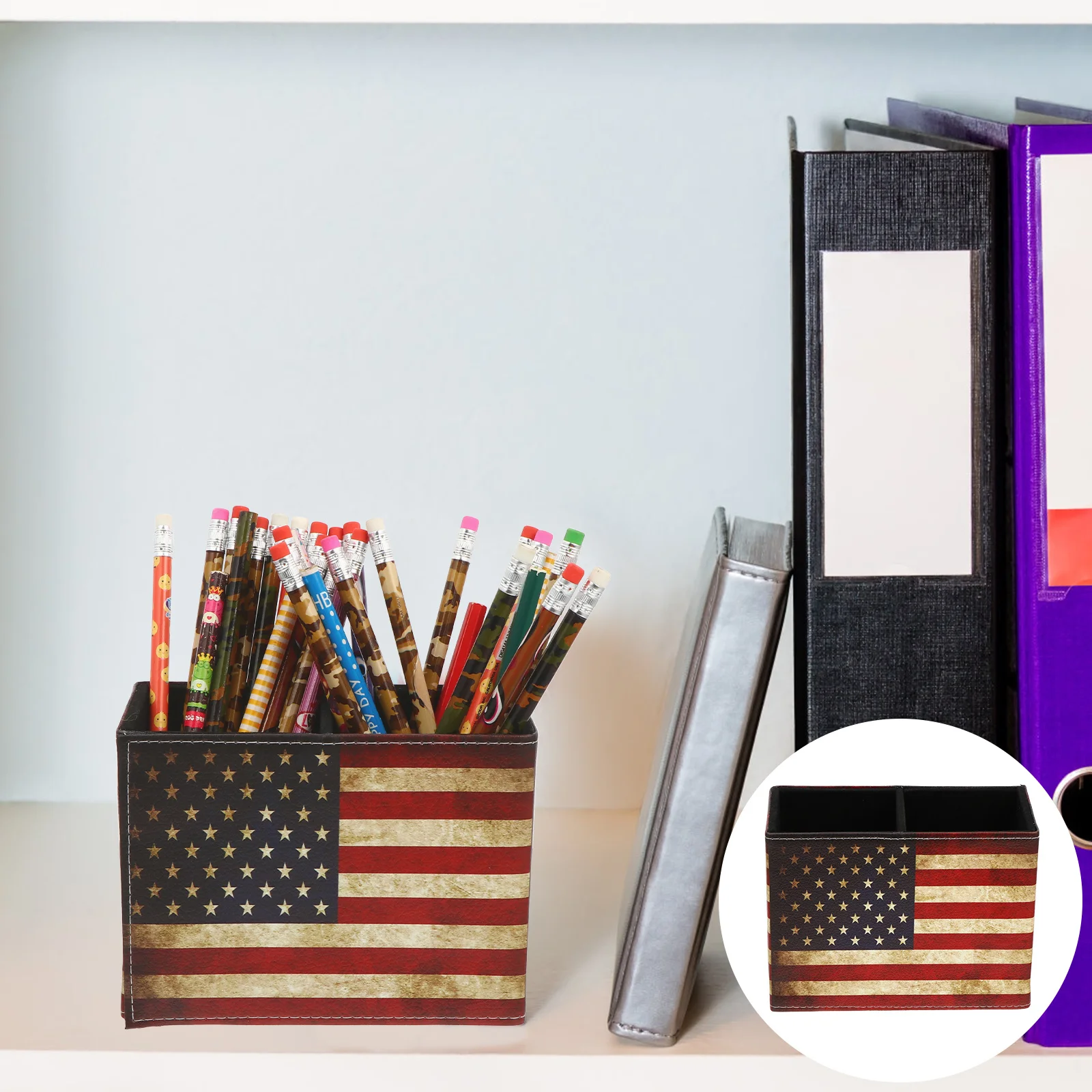 

Desktop Pen Holder Makeup Brush Organizer Practical Storage Bucket for Pens Cosmetics Stationery Pen Holder Storage Bucket