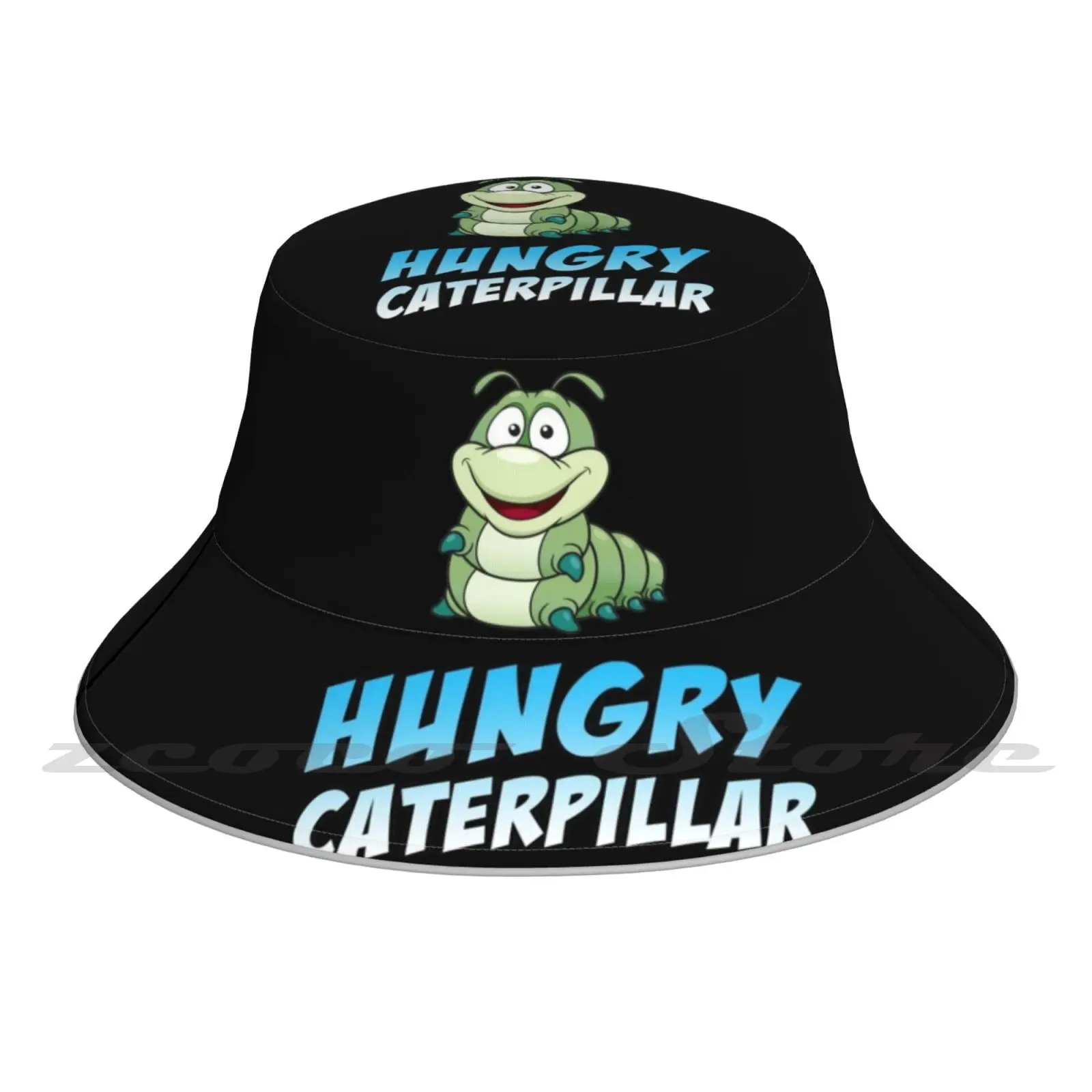 Siren Bucket Hat Outdoor Sports Breathable Present Fashion Cap Siren Mermaid Eel Harpoon Monster Creature Ocean Sea Creature