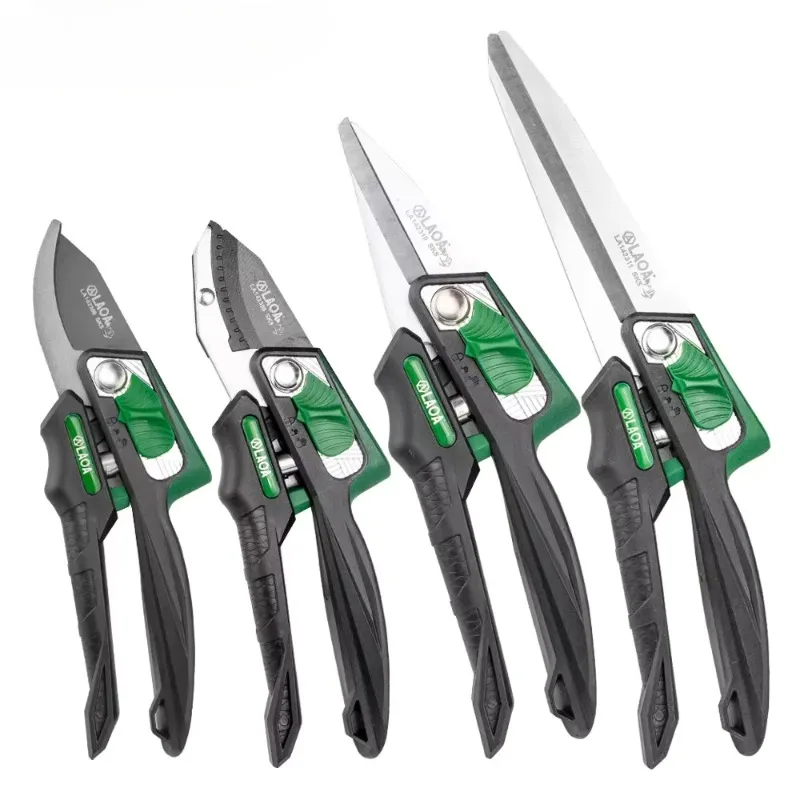 LAOA Garden Scissors Sharp Pruning Anti Slip And Labor-saving Handle SK5 Rust Proof And Wear-resistant Garden Scissors