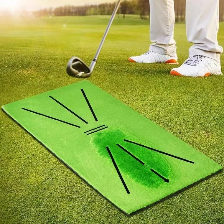 Golf Swing Mat Hitting Batting Direction Mark Trace Indoor Home 11.8“ x 23.6\