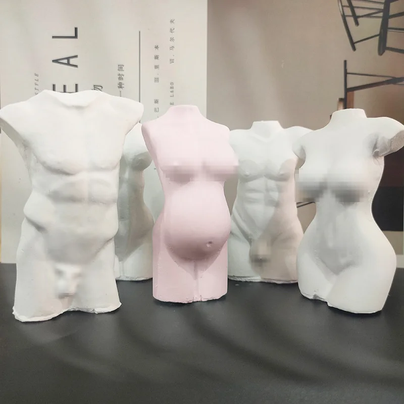 3d Human Body Scented Silicone Candle Mold Female Male Perfume Candle Craft Making Wax Mould Naked Body Soap Molds Home Decor