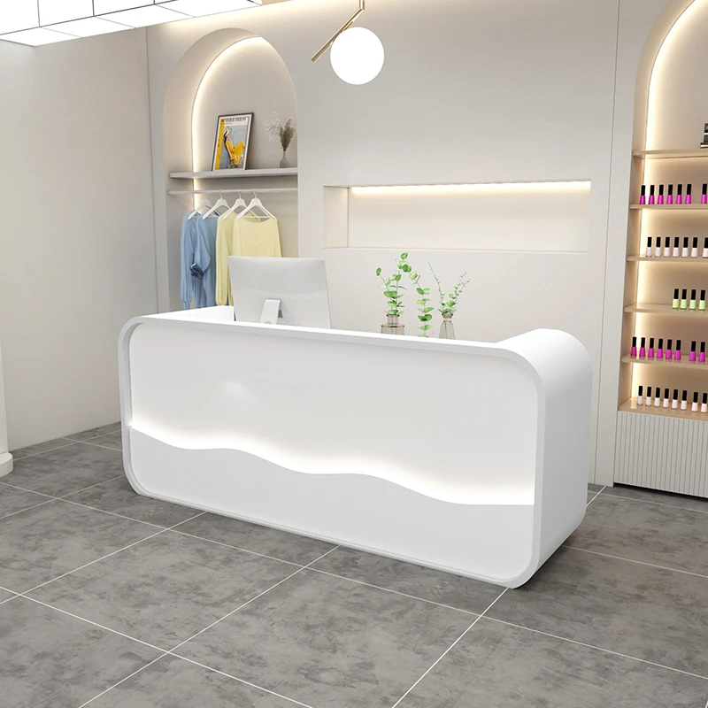 Modern clothing store cashier yoga hall beauty salon bar light luxury arc small shop