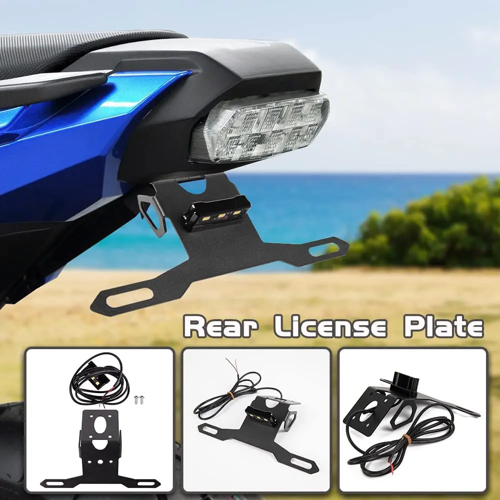 

YZF R6 License Plate Holder Bracket Tail Tidy Fender Eliminator Led Light for Yamaha YZF-R6 06-16 YZFR6 2017 2018 2019 2020 2021