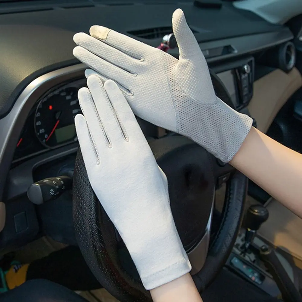 

Fashion Anti-UV Touch Screen Mittens Women Gloves Riding Driving Gloves Sunscreen Gloves