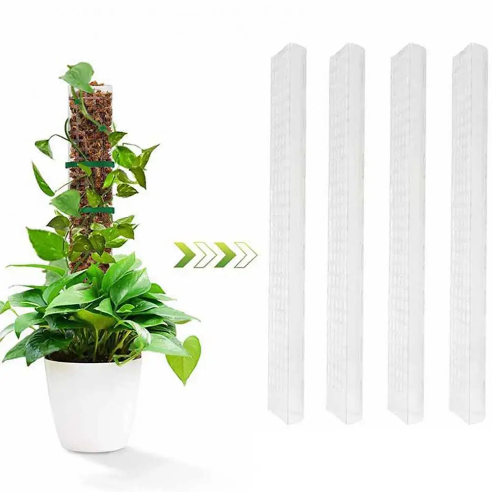 Climbing Plants Moss Pole Aerial Roots Flat Surface Moss Pole 2/4/6pcs Adjustable Water Moss Sphagnum Plant for Climbing