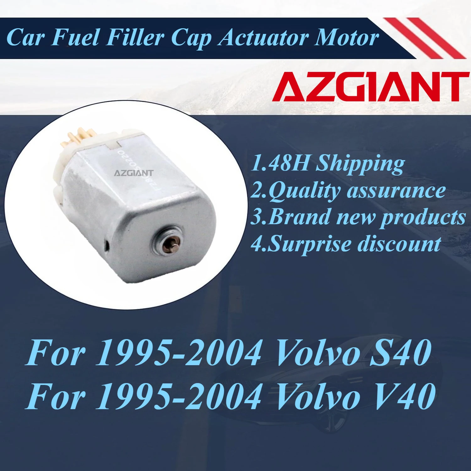 

AZGIANT Car Fuel Filler Cap Actuator Motor for 2000-2010 Volvo S60 I/V70 II P2 2001-2009/S40 1995-2004 New replacement parts
