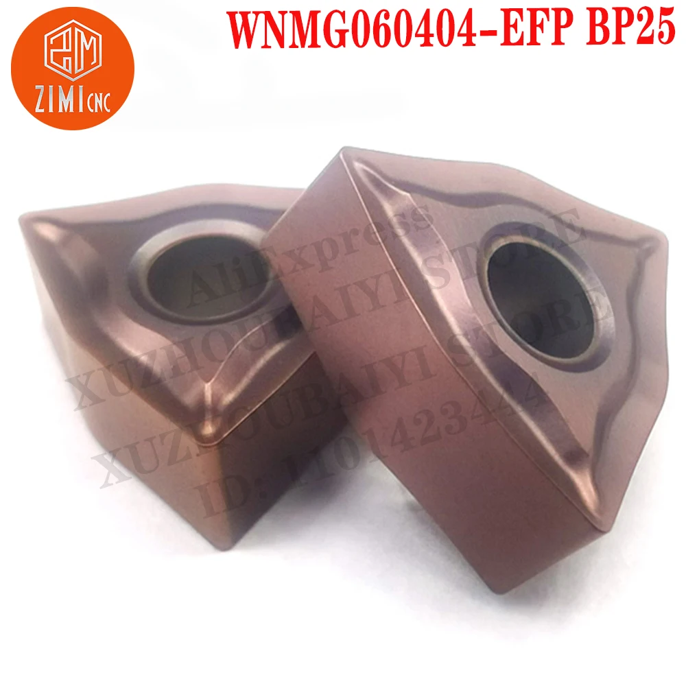 WNMG060404-EFP BP25 WNMG 060404 Sisipan Karbida Alat Pembubutan Pisau Pemotong alat CNC alat pemotong mekanis mesin bubut logam WNMG