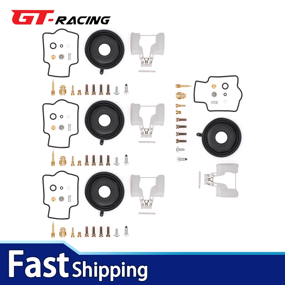 

4SETS Carburetor Repair Kit For Yamaha YZF600R YZF600 R 1997–2007 Carb Rebuild Kit With Float