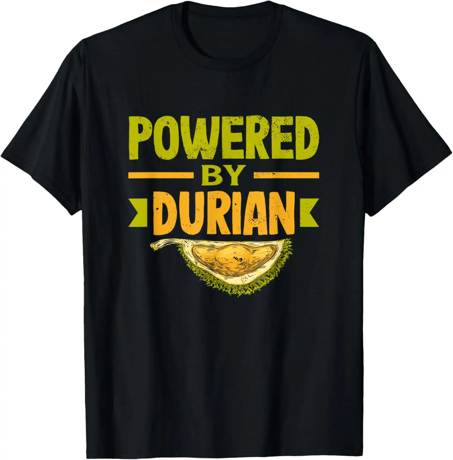 

Футболка Powered By Durian с забавным королем фруктов