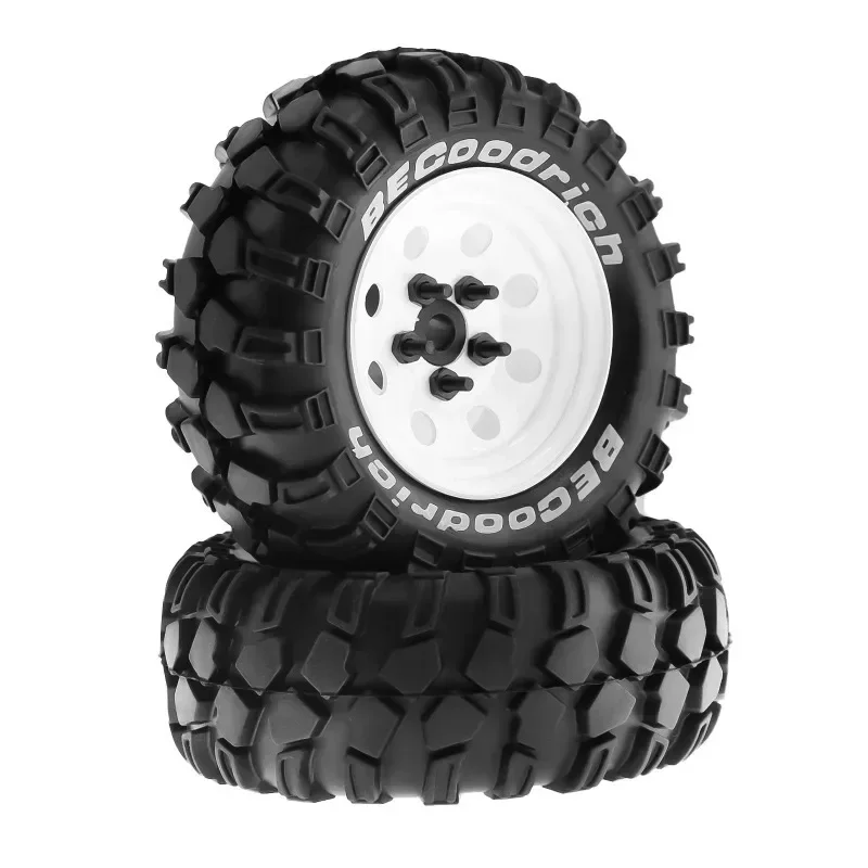 

4pcs 1.9 Inch Metal Wheel Rim 90 100 110mm Rubber Tire For RC Crawler Car TRX4 SCX10 D90 CC01 YIKONG 4102 4103