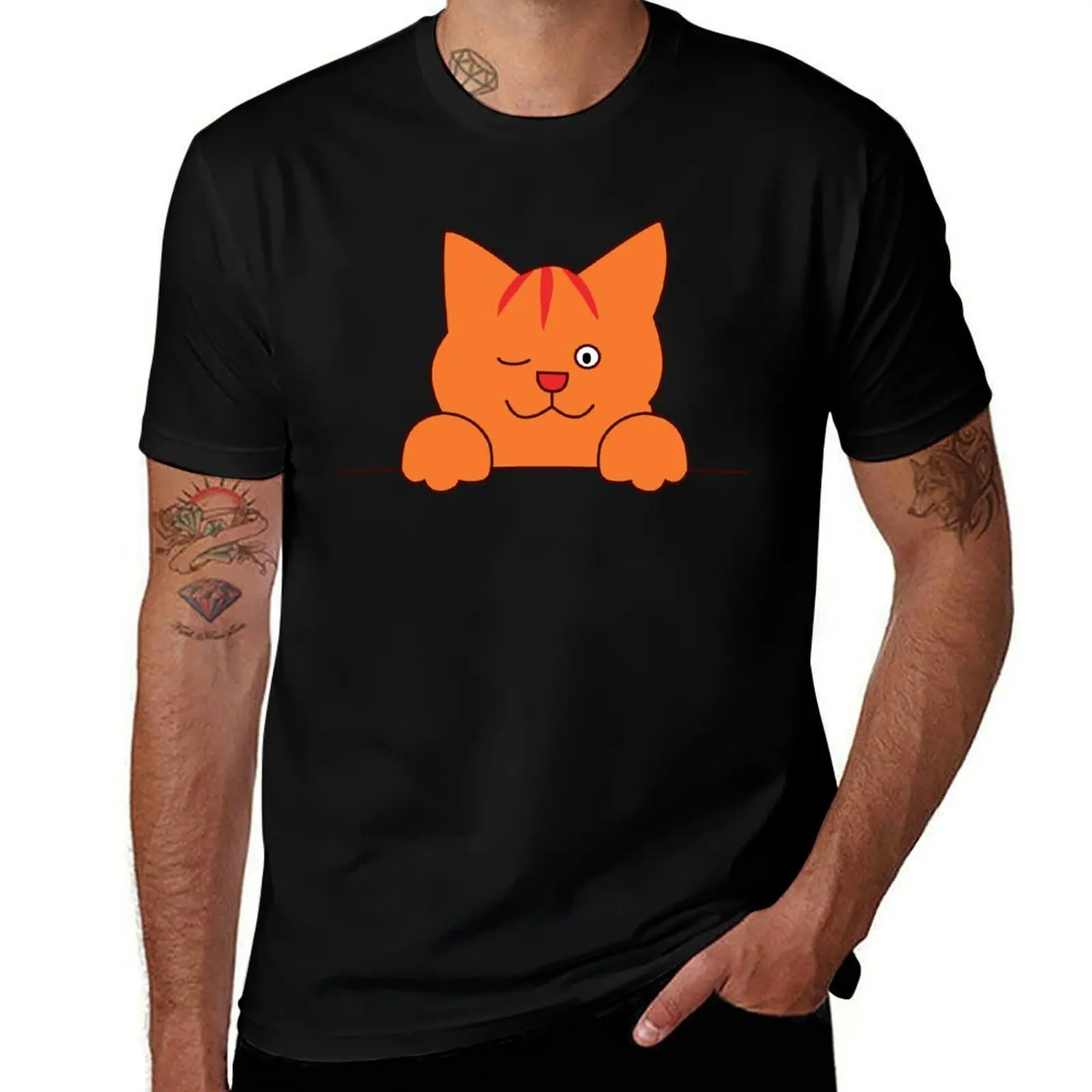 Dikkie Dik Wink T-Shirt Daily Casual Short Sleeve Tee Shirt T-Shirt