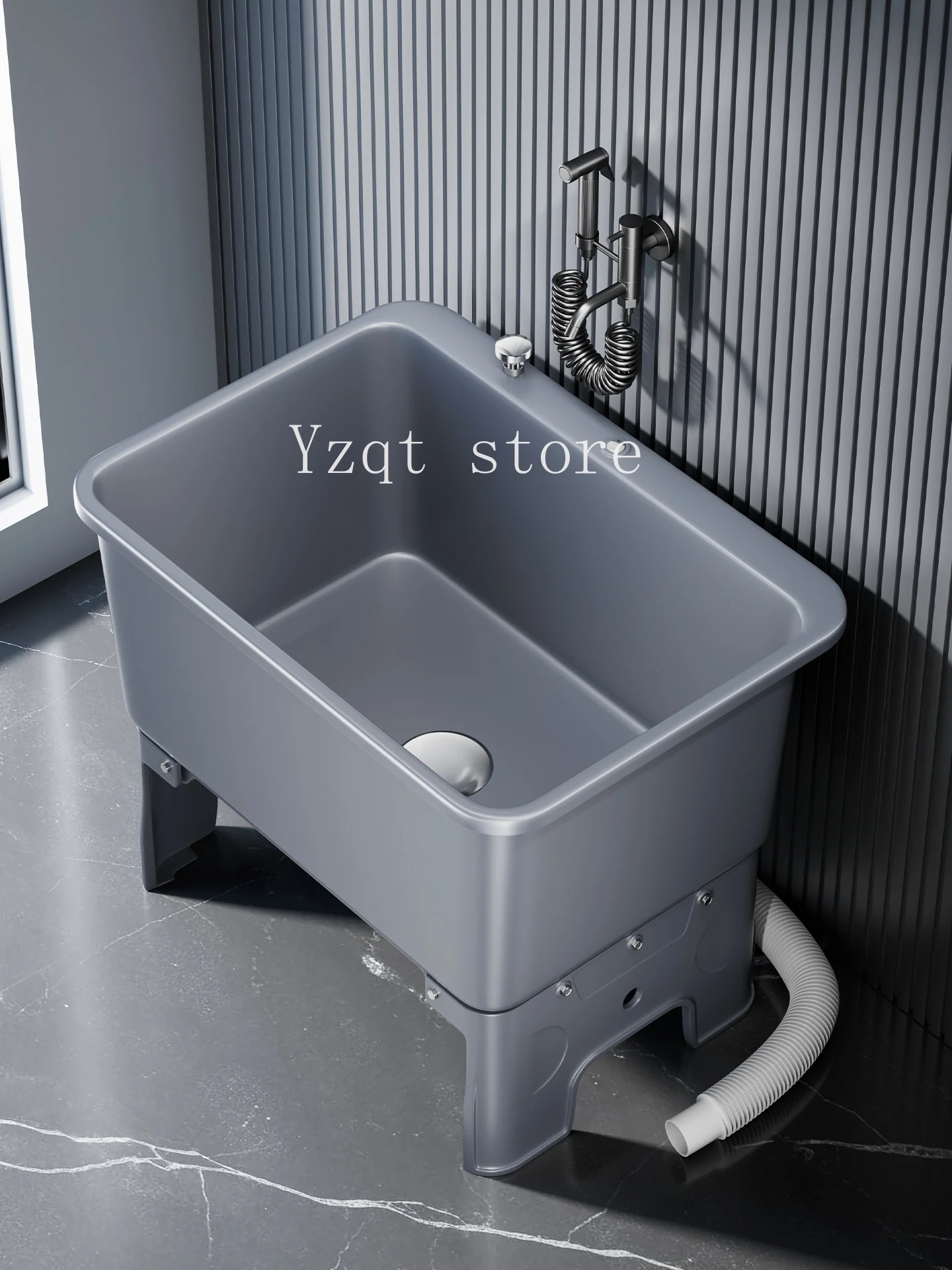 Mop Pool Balcony Tall Toilet Household   Pool Mobile Washbasin  Sink Mop Bucket