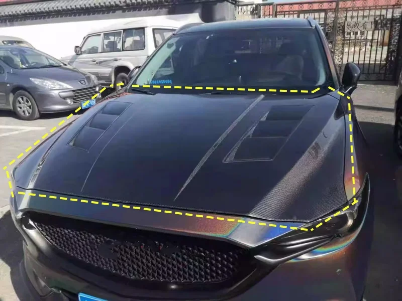 

Карбоновый капот двигателя для Mazda CX-5 2017-2021, модифицированные аксессуары в новом стиле