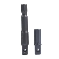 2pcs 1/4 Inch Socket Wrench Adapter Extension Rod Extended Converter 1/4