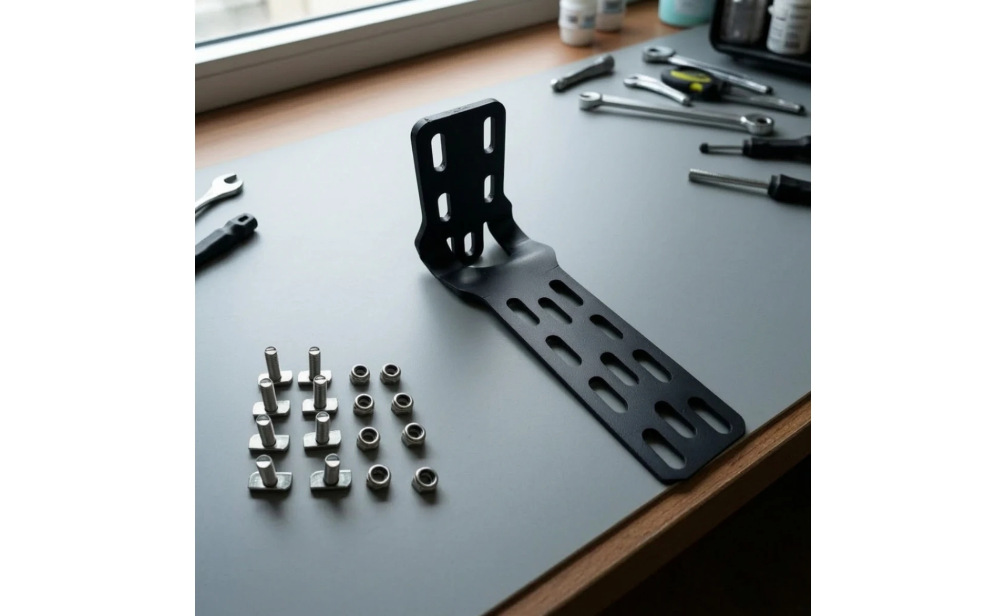 Mounting Bracket with Screws Stainless Steel L Bracket Right Angle Brace 90 Degree Strong for Overlanders, Roof Rack, Awning