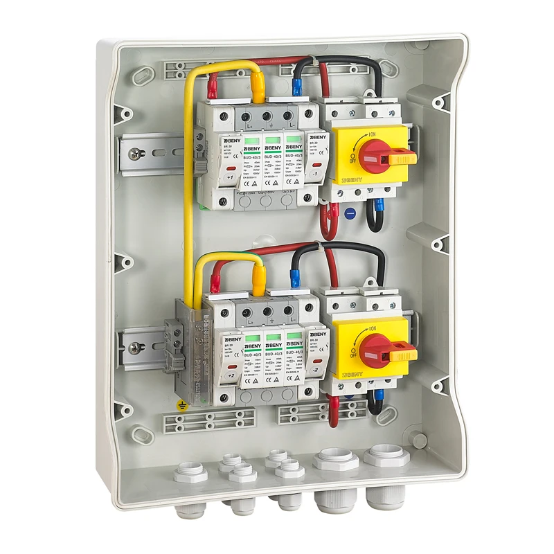 DC Combiner Box for Photovoltaic System for 2 in 2 Out