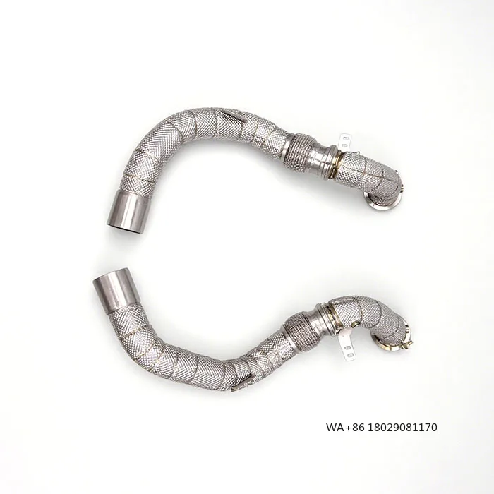 

Выхлопная труба OEM (даунпайп) для M5 F90 4.4T 2017-2023, высокопроизводительная, из нержавеющей стали, с теплозащитным экраном, без катализатора