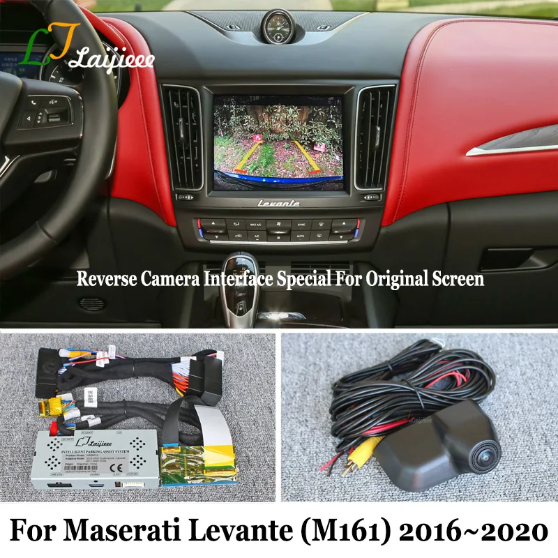 Plug and Play Reversing Camera For Maserati Levante M161 2016~2020 / HD Night Vision Rear View Camera Compatible Original Screen