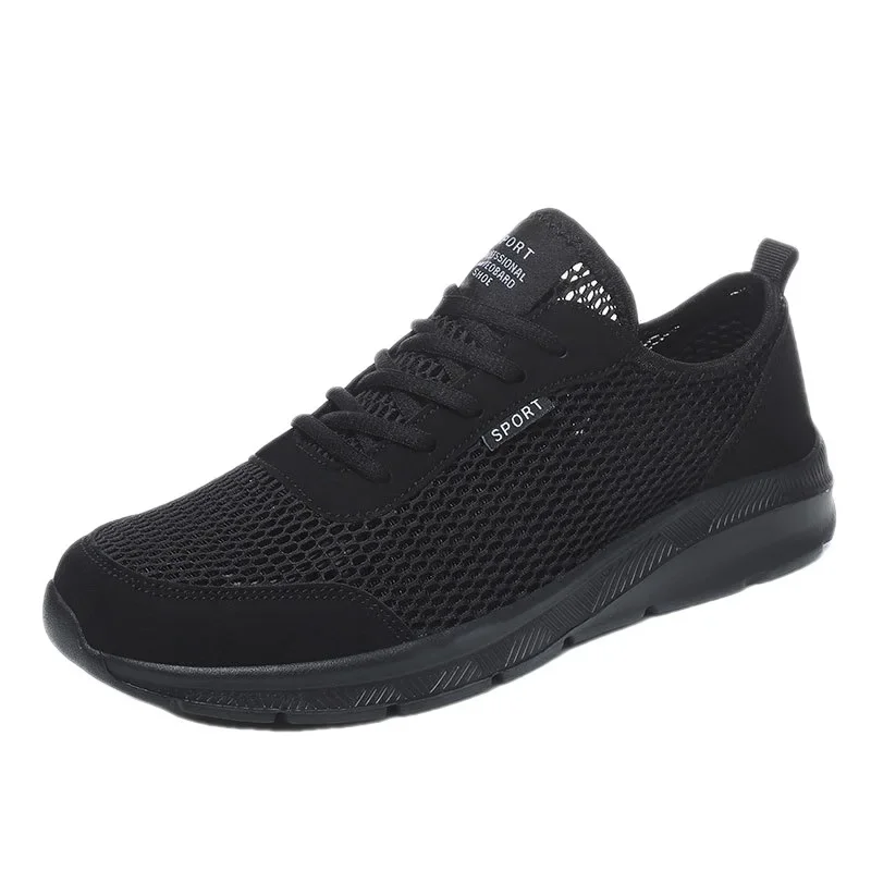 Summer New Hollow Sneakers Trendy Men's Breathable Casual Running Shoes All-Matching Tenis