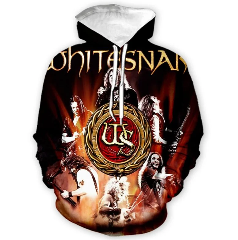 Rock Whitesnake Band Men Hoodies 3D Print Hip Hop Trend Sweatshirts Hoodie Women Tracksuit Pullovers Man Coat Oversized Clothing