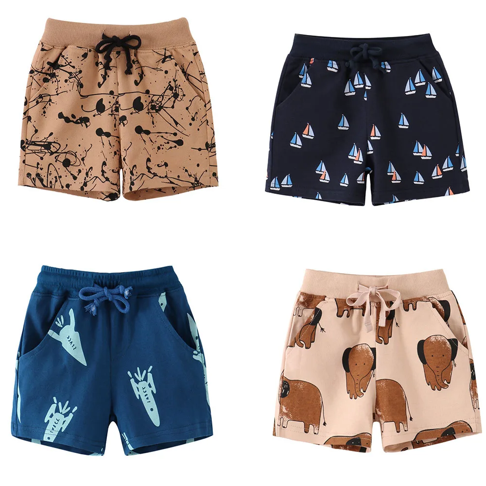 

Jumping Meters 2-7T Boys Girls Shorts Toddler Kids Drawstring All Printed Hot Selling Children's Clothes Boys Short Pants