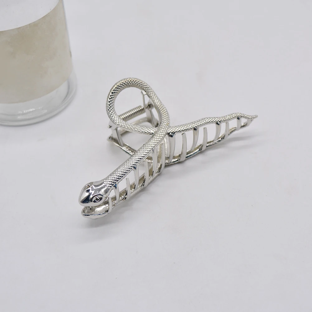 

Stylish Large Metal Snake Claw Clip For Women Thick Strong Hold Hair Barrettes Decorative Claw Clips For Long Hair