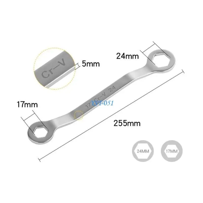 E15A Double Head Wrench Universal Multifunctional Wrenches Self-tightening Spanner Hand Tools Adjustable Wrench Hand Tool