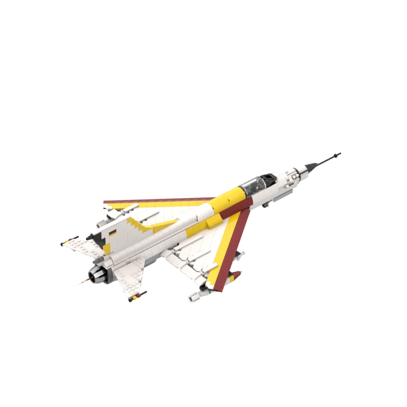 WW II Military Weapons MiG 21 White Shark Rogers Super Fighter MOC Building Blocks Educational Toys Bricks For Children Gifts