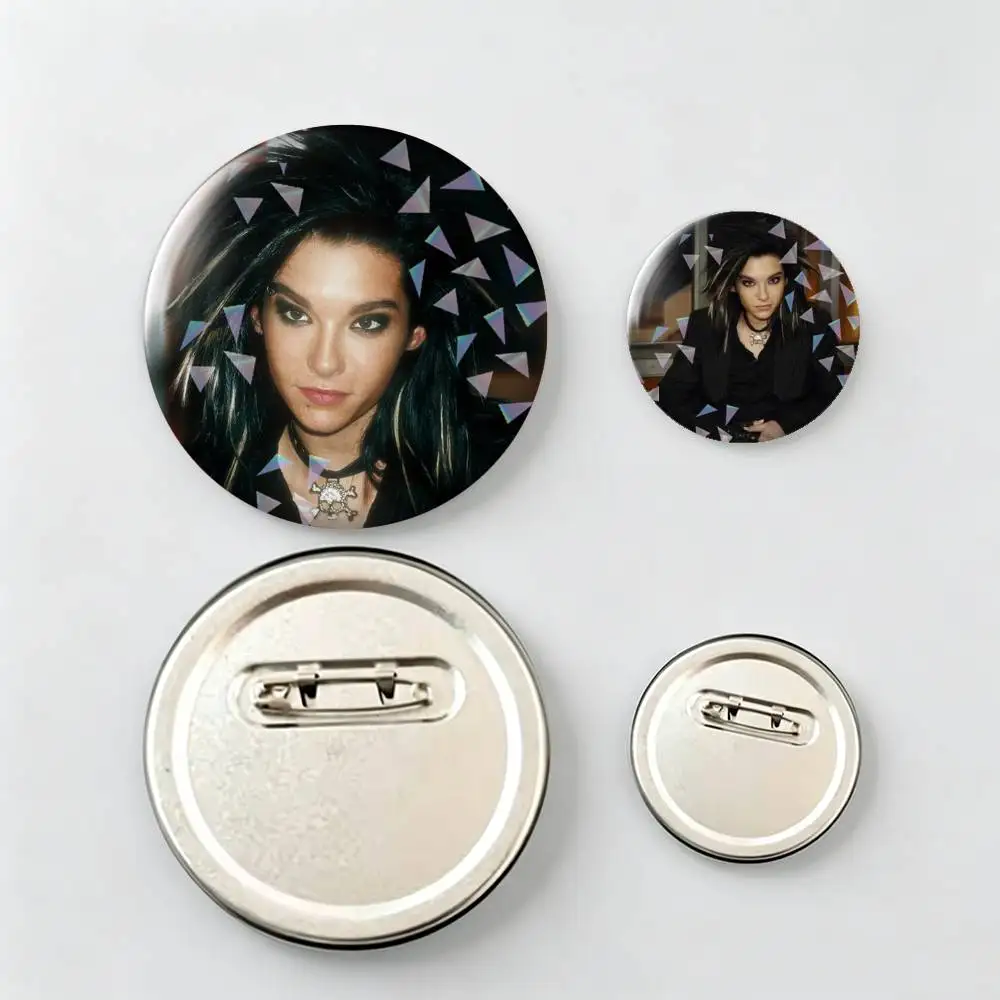 okio Hotel Bill Kaulitz-z Brooch Metal Decorative Brooch Pins for Backpack Clothes Jacket Accessories,Souvenir.