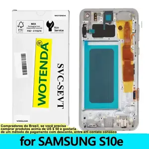 Bilashmart AMOLED LCD Display Touch Screen Digitizer Samsung S10e SM G970F DS G970U SM G970WHigh Quality
