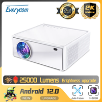 Everycom 2K E700 Pro 2560x1440p Projector 4K  Android 12 Smart tv for Home Movie Theater Beam Projectors with 3+32G 2.4/5G WIFI