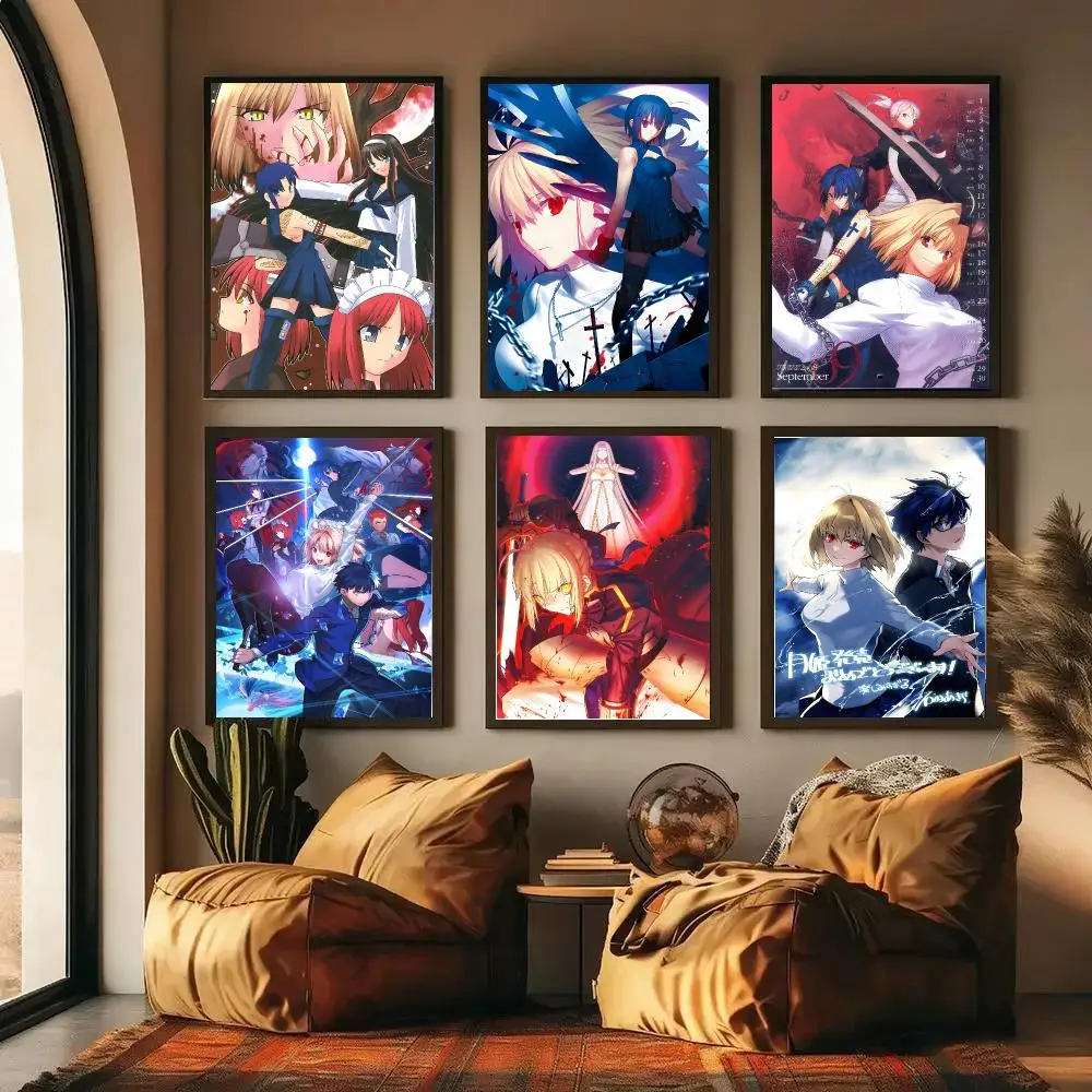 T-Tsukihime Poster High-definition Waterproof Poster Stickers, Suitable For Bedroom, Living Room, Home Decoration