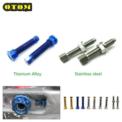 Motorcycle M8 Chain Adjuster Bolt Titanium Alloy/Stainless Steel For HONDA KAWASAKI SUZUKI YAMAHA Off-road Pit Dirt Bike Parts