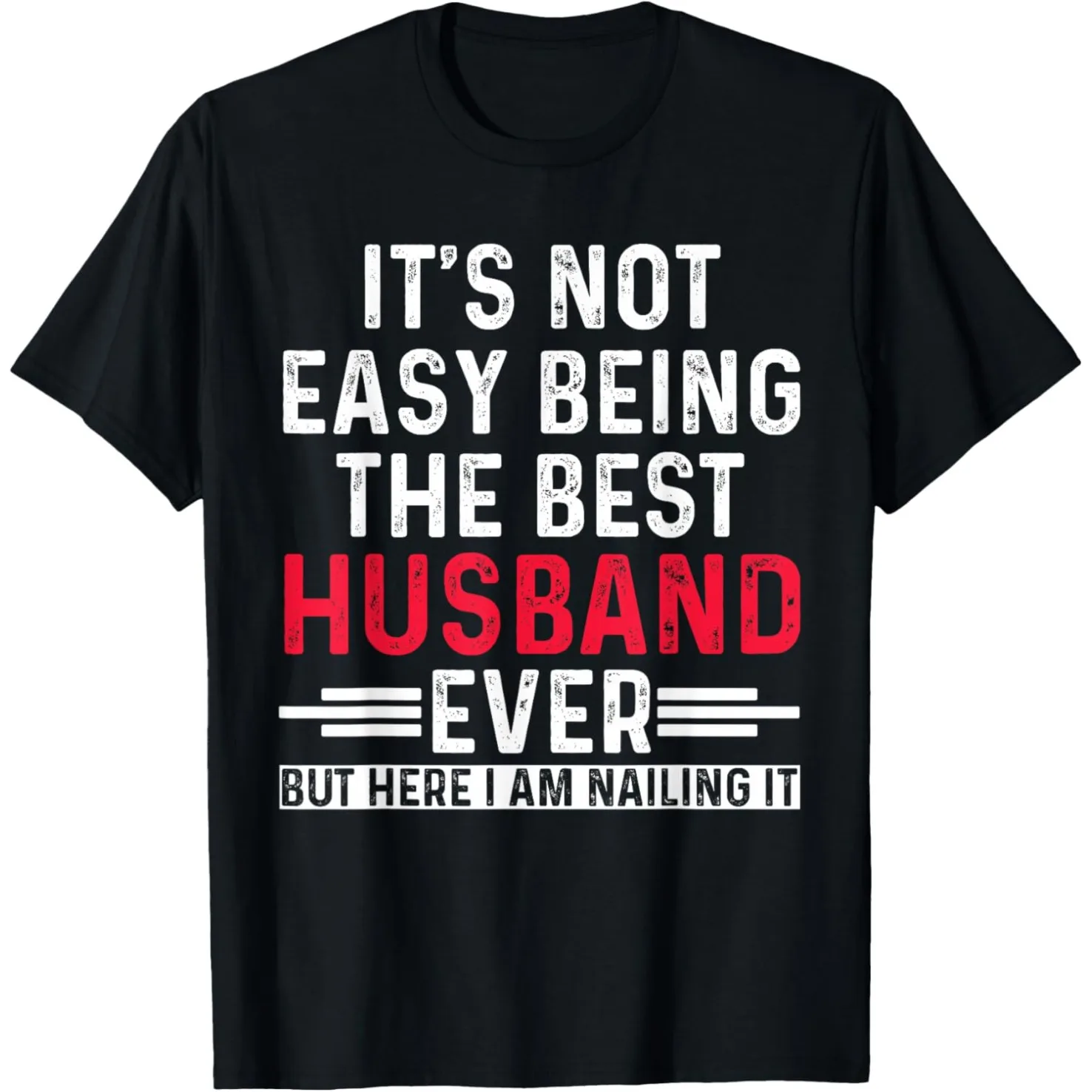 Emotional Support Husband Do Not Pet Lustiges Papa-Vater-T-Shirt, Humor-Streetwear-T-Shirt, kurzärmelig, Unisex, lockere Kleidung – Detail 2