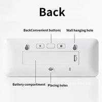 LED Digital Clock Simple Wall Clocks Wall MountedMultifunctional Alarm Clock Humidity Electronic and Disply LCD Temperature