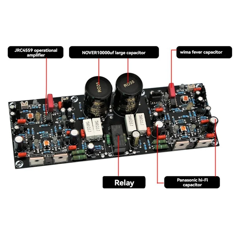 

A37T-Fever-Grade SF60 High-Power Dual Channel Class A And B Amplifier Board With Super LM3886 And TDA7293 Modules