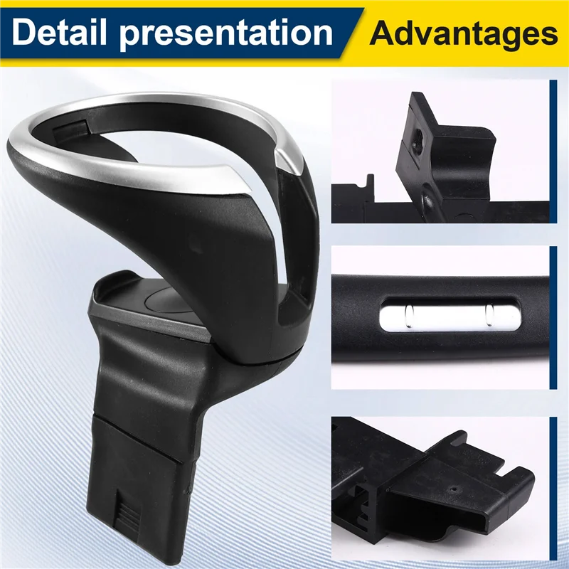 ABTC-Car الجبهة كوب ماء حامل مشروبات وحدة التحكم المركزية حامل الكأس 51160443082 51169144632 لسيارات BMW X1 E82 E84 #4