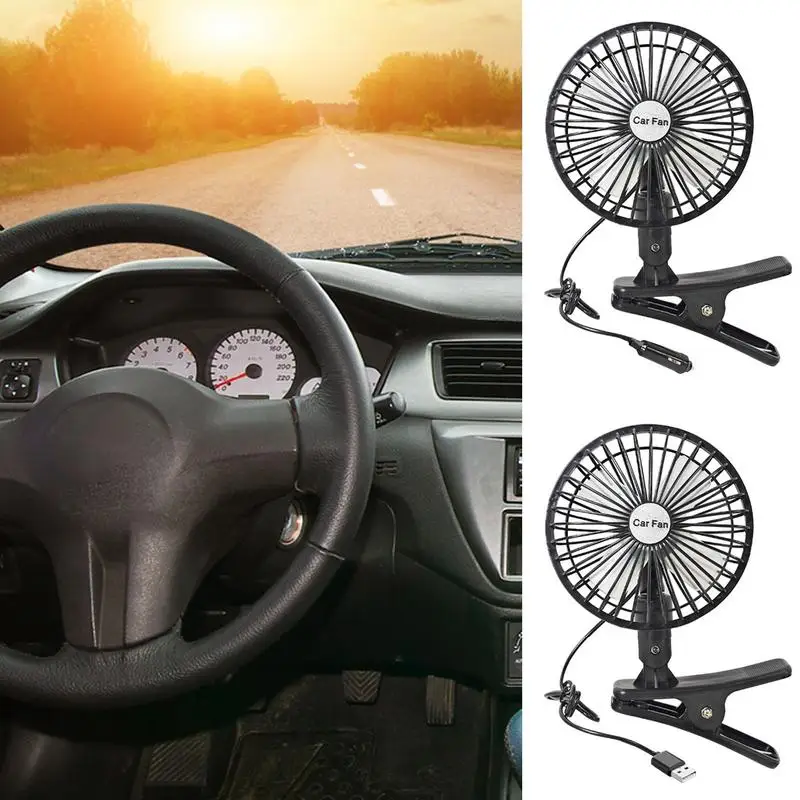

Vent Clip Fan Small Fan 360Rotation Speed Adjustment Portable Strong Wind Cooler For Baby Crib Bikes Treadmill Vehicles RV