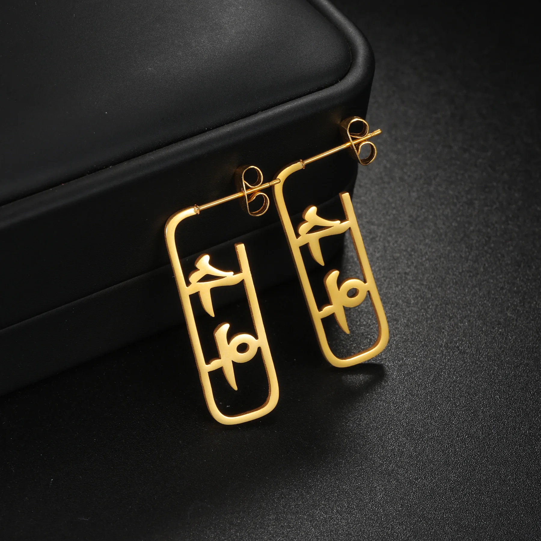 

Персонализированные серьги с именем для женщин и девочек, серьги из нержавеющей стали по индивидуальному заказу, корейские серьги-бабочки с именем, рождественские украшения, подарок