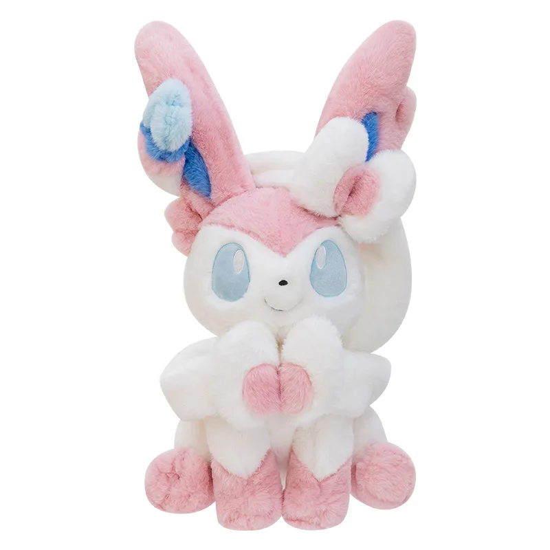 Großes Blumenfee-Eis-Evee-Plüschtier, großes Pokemon-Stofftier-Kissen, Geschenk für Kinder, Geburtstag, Weihnachtsgeschenk, Puppe