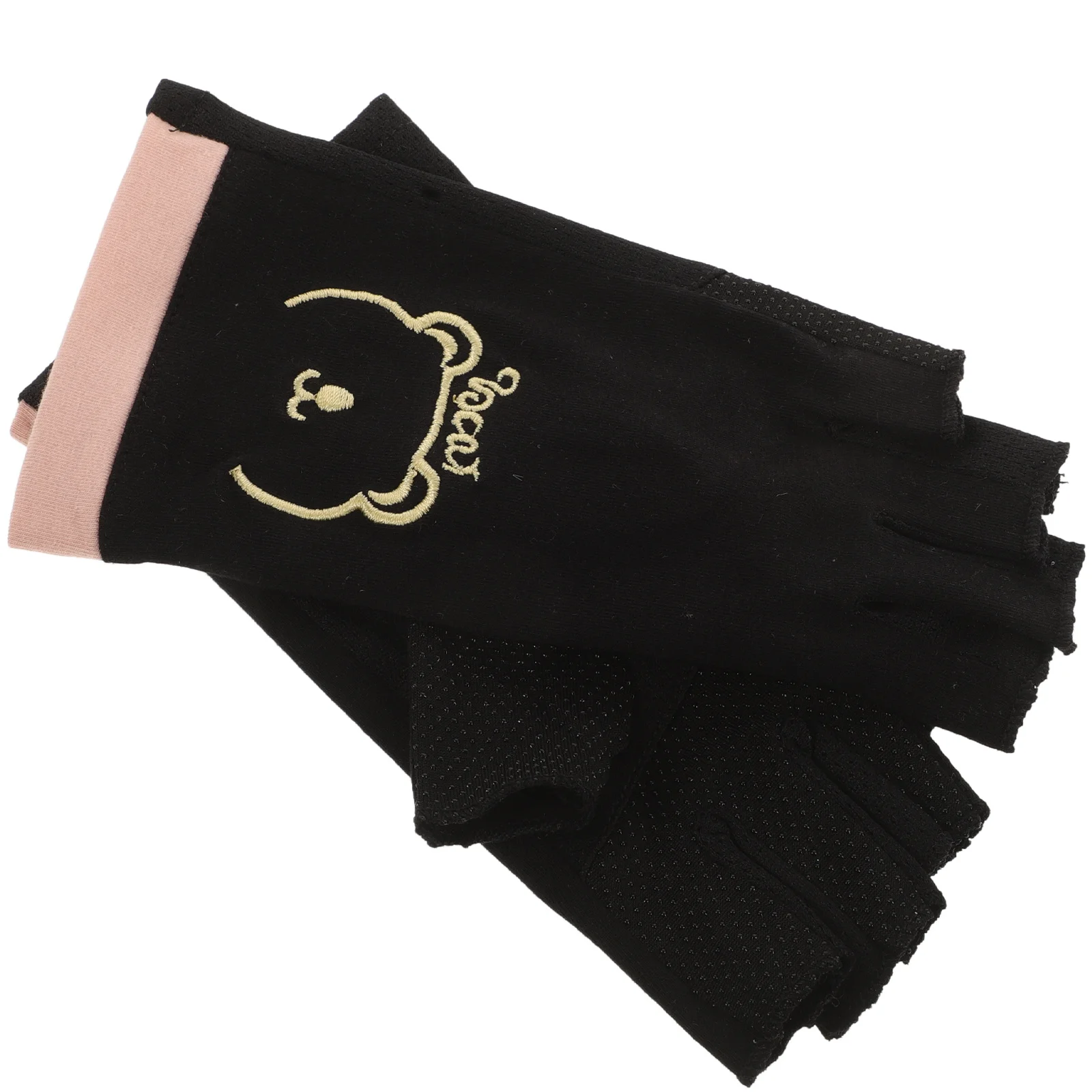 

1Pair Cotton Uv Manicure Gloves Fingerless Breathable Nail Art Protection Anti Uv Gloves Nail Art Accessories Hand Covers