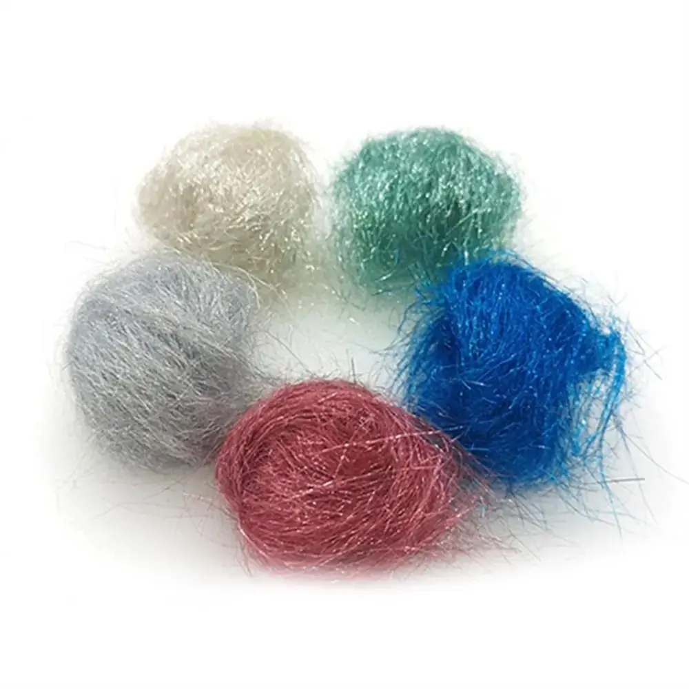 1 Bag Ice Dubbing Synthetic Fibers Baitfish Streamer Flash Thin Ice Wing Salterwater Fly Tying Material