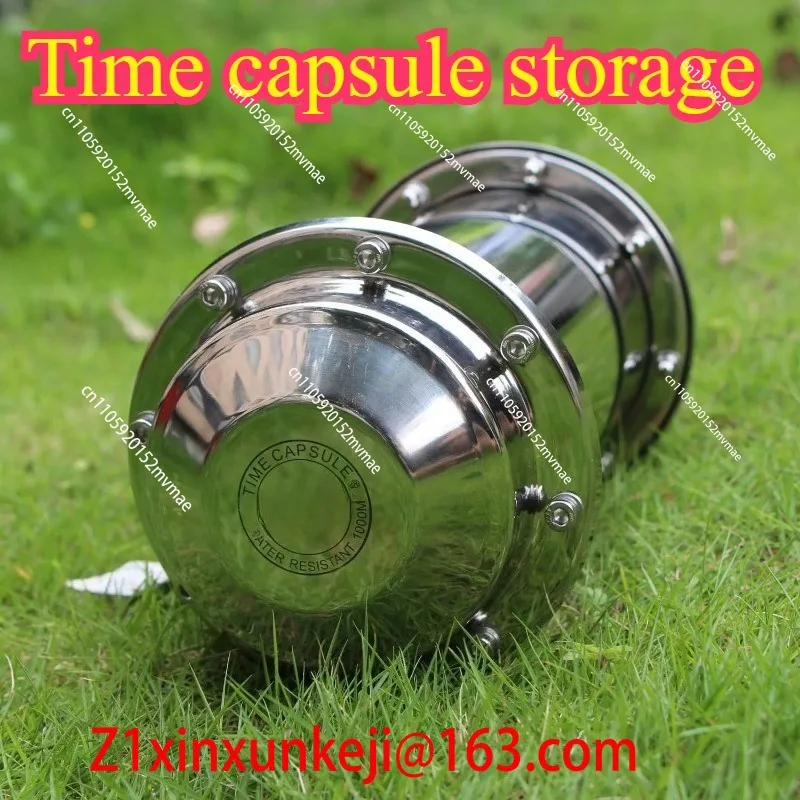 Time Capsule Sealed Stainless Steel Storage Celebration, Birthday Event Graduation Wedding Love Apartment
