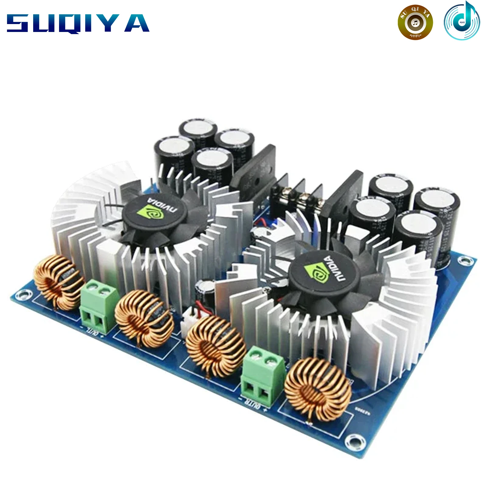 

Dual AC24V TDA8954TH Digital Audio Amplifier Board 420W*2 High Power Two-channel Amplificador